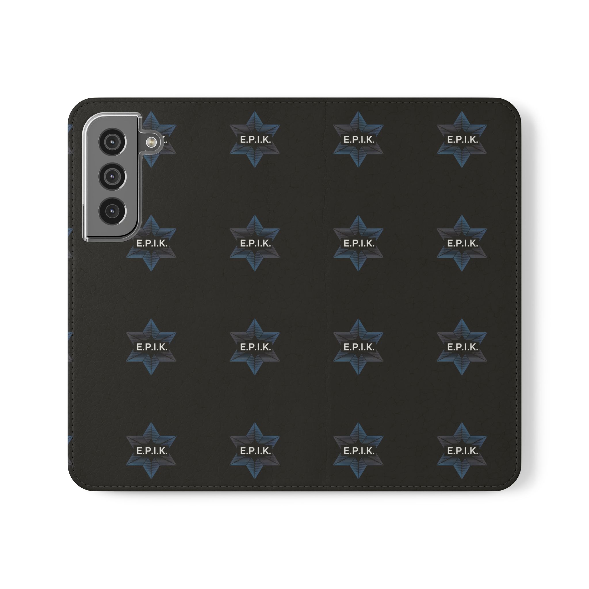 EPIK Logo Stylish Flip Case for Phones, Personalized Phone Protector, Trendy Tech Accessory, Gift for Him/Her, Customizable Phone Cover