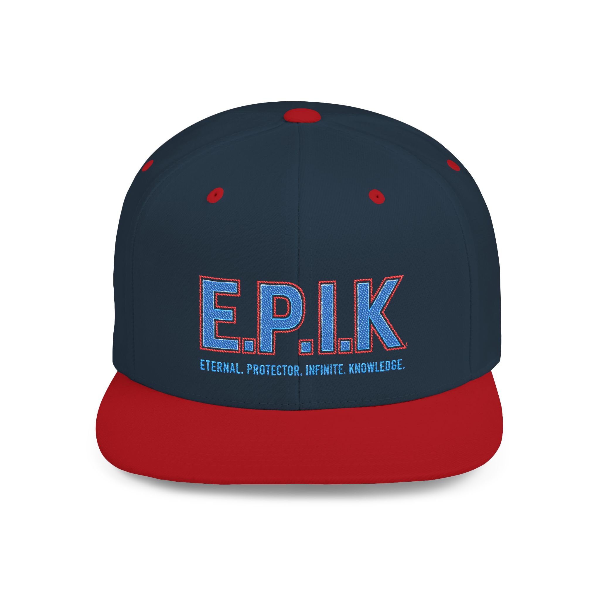 E.P.I.K. Flat Bill Snapback Hat, Stylish Snapback, Cool Cap, Unique Headwear for Events, Fashionable Gift for All Occasions
