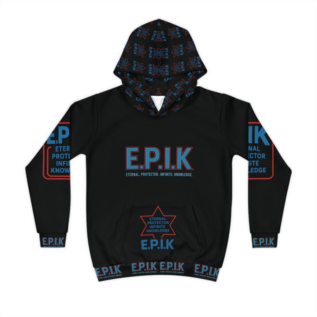 E.P.I.K. Black, Children's Hoodie - Fun, Stylish, and Unique Gift for Kids, Perfect for Birthdays, Holidays, Everyday Wear, Playtime, School
