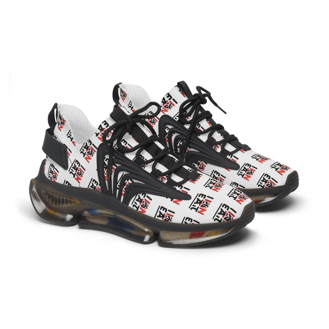 I Kan Eat, Bold Women's Mesh Sneakers, Stylish Comfort, Trendy Footwear, Athletic Style, Perfect for Casual Outings, Great for Gifts