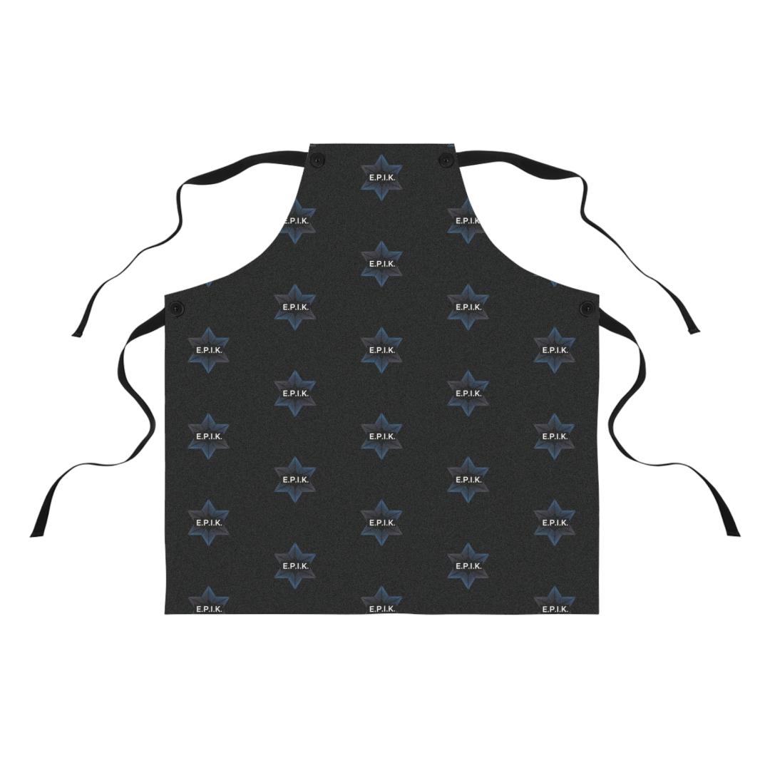 Epik Logo, Star Print Apron, Unique Cooking Gift for Home Chefs, Stylish BBQ Apron, Fun Baking Accessory, Perfect for Foodies