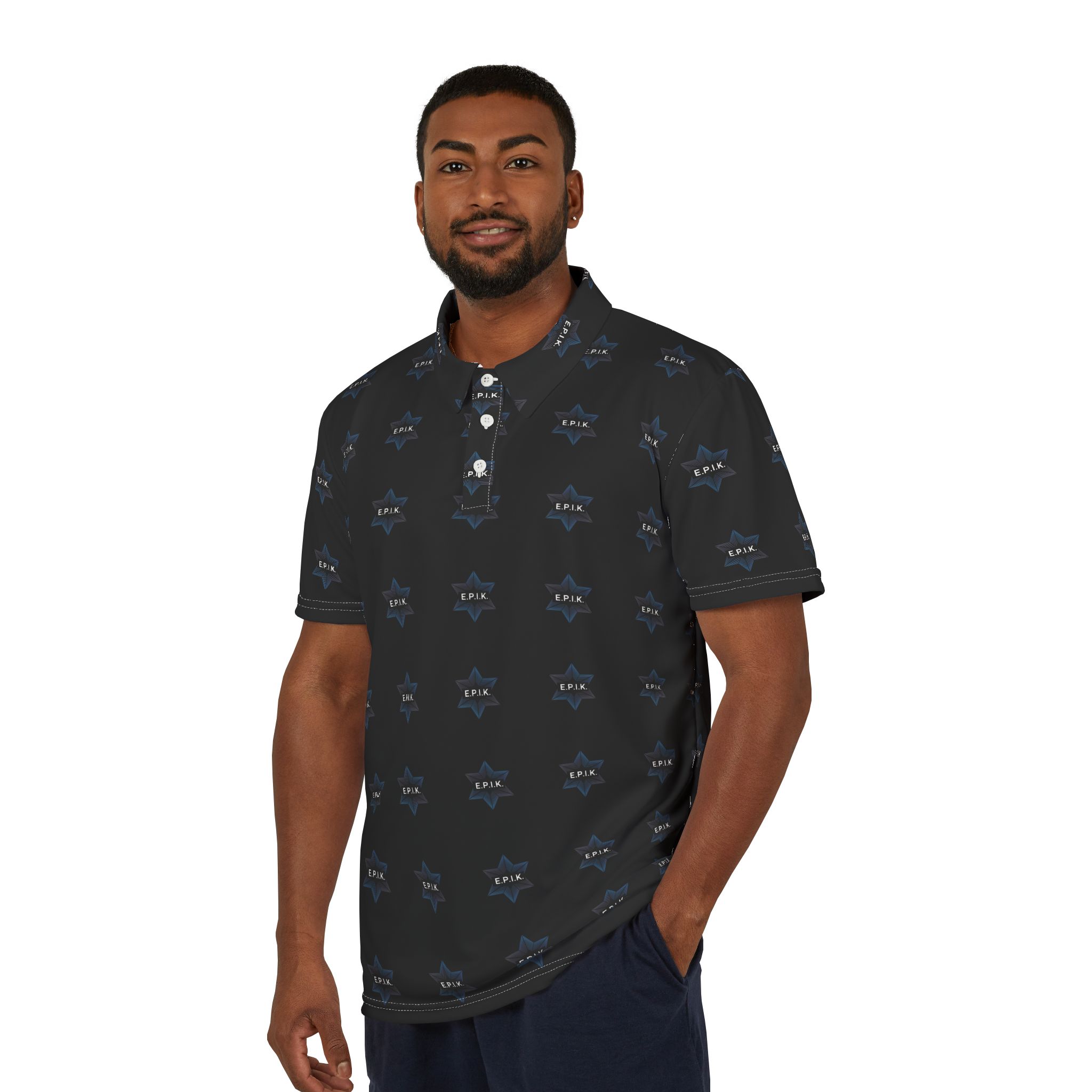 Epik Logo, Stylish Unisex Polo Shirt - Trendy Casual Wear, Perfect for Summer Outings, Beach Days, Birthdays, Gift Idea