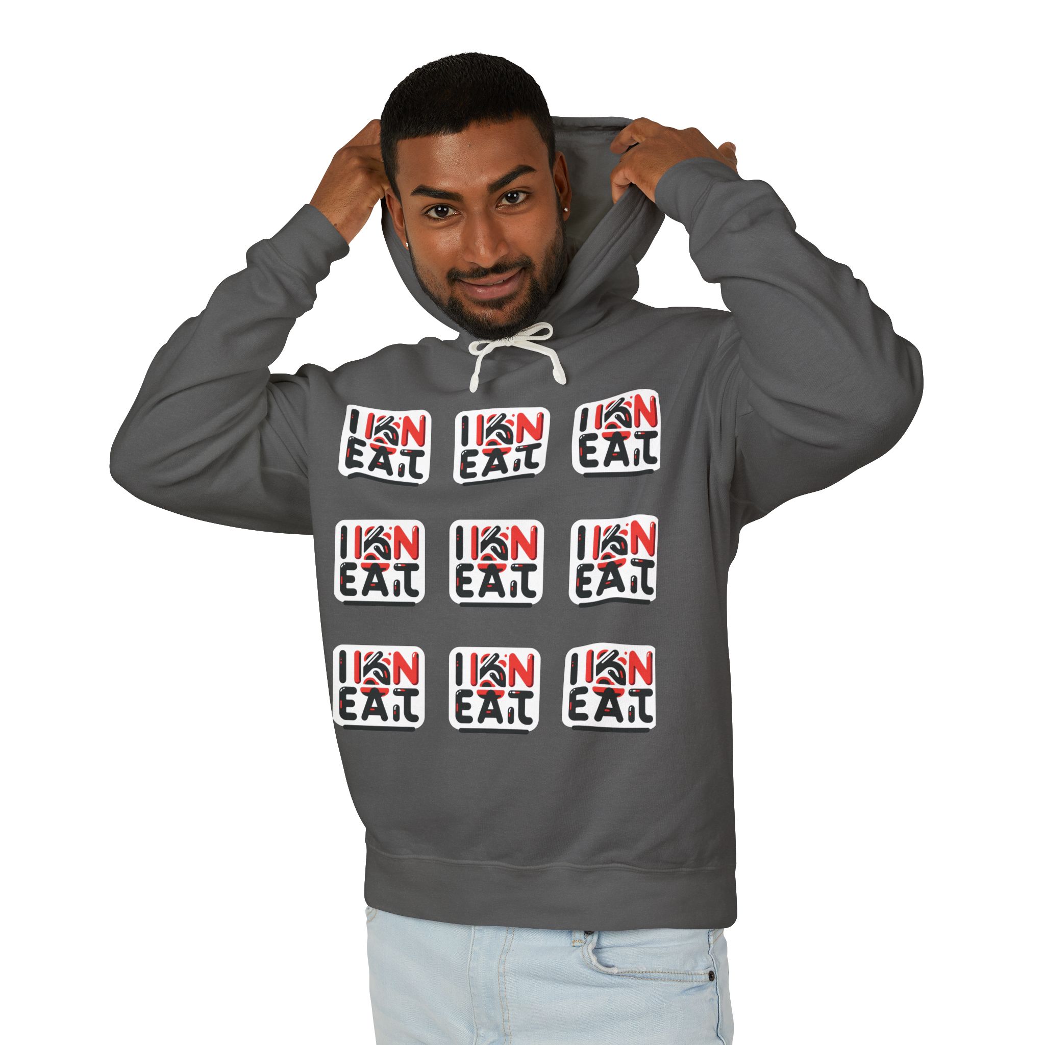 I Kan Eat Unisex Lightweight Hooded Sweatshirt With Fun Food Graphics, Comfortable Casual Wear, Gift For Food Lovers, Ideal For Holidays And [...]