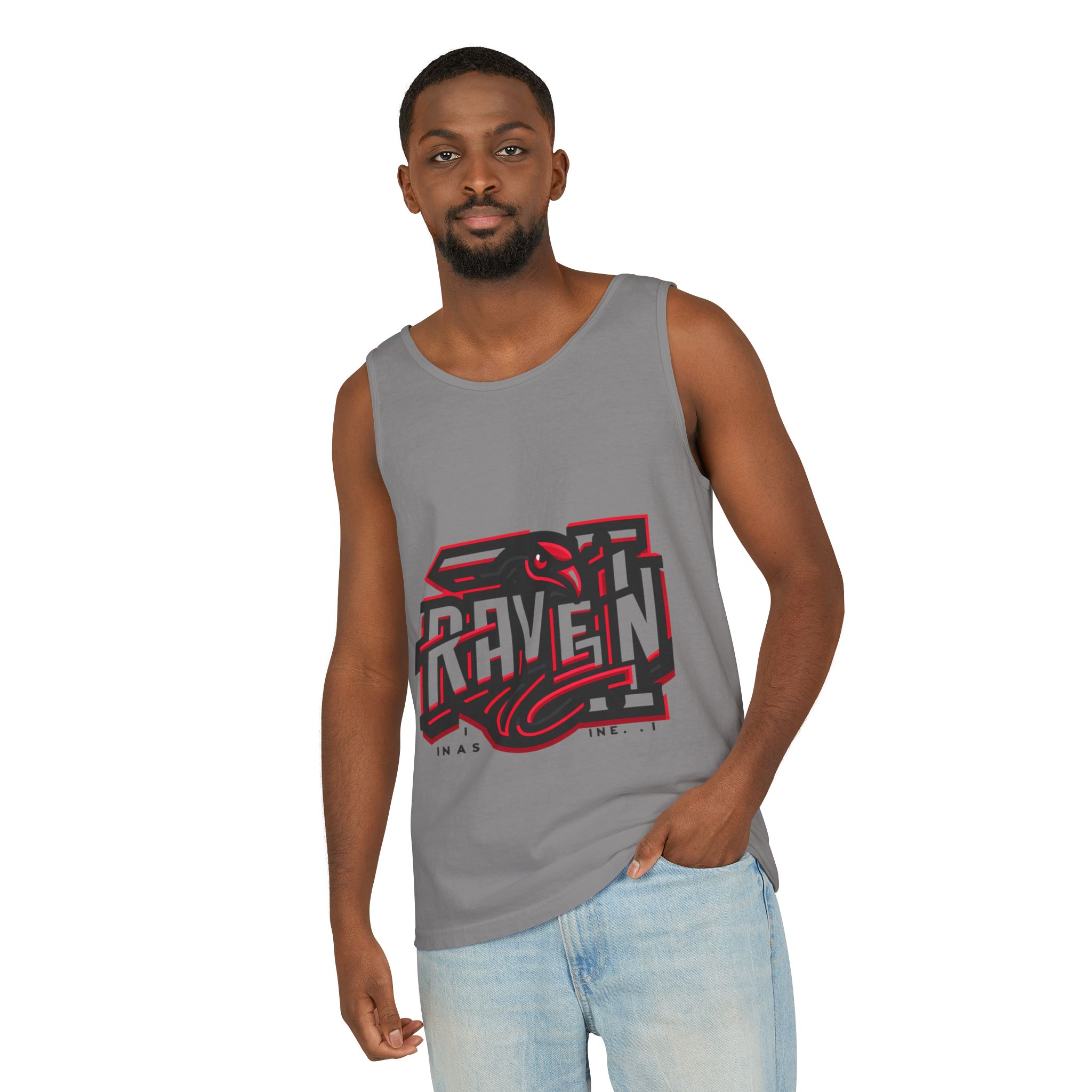 Raven.i Graphic Tank Top | Casual Summer Wear, Unisex Apparel, Workout Shirt, Festival Top, Gift For Bird Lovers