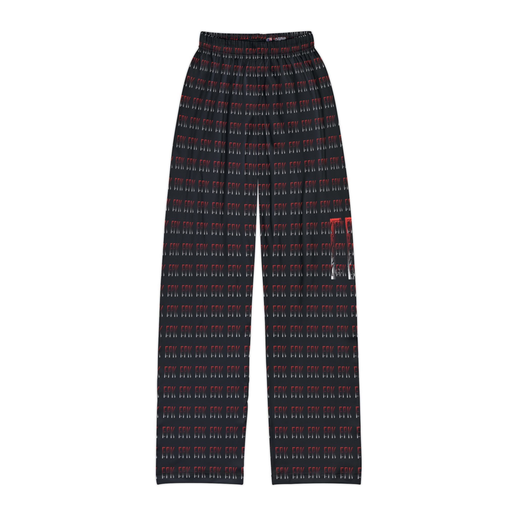 Epik Design, Black Cozy Kids Lounge Pants, Comfortable Sleepwear, Ideal For Playtime, Holiday Relaxation, Perfect Gift For Young Ones