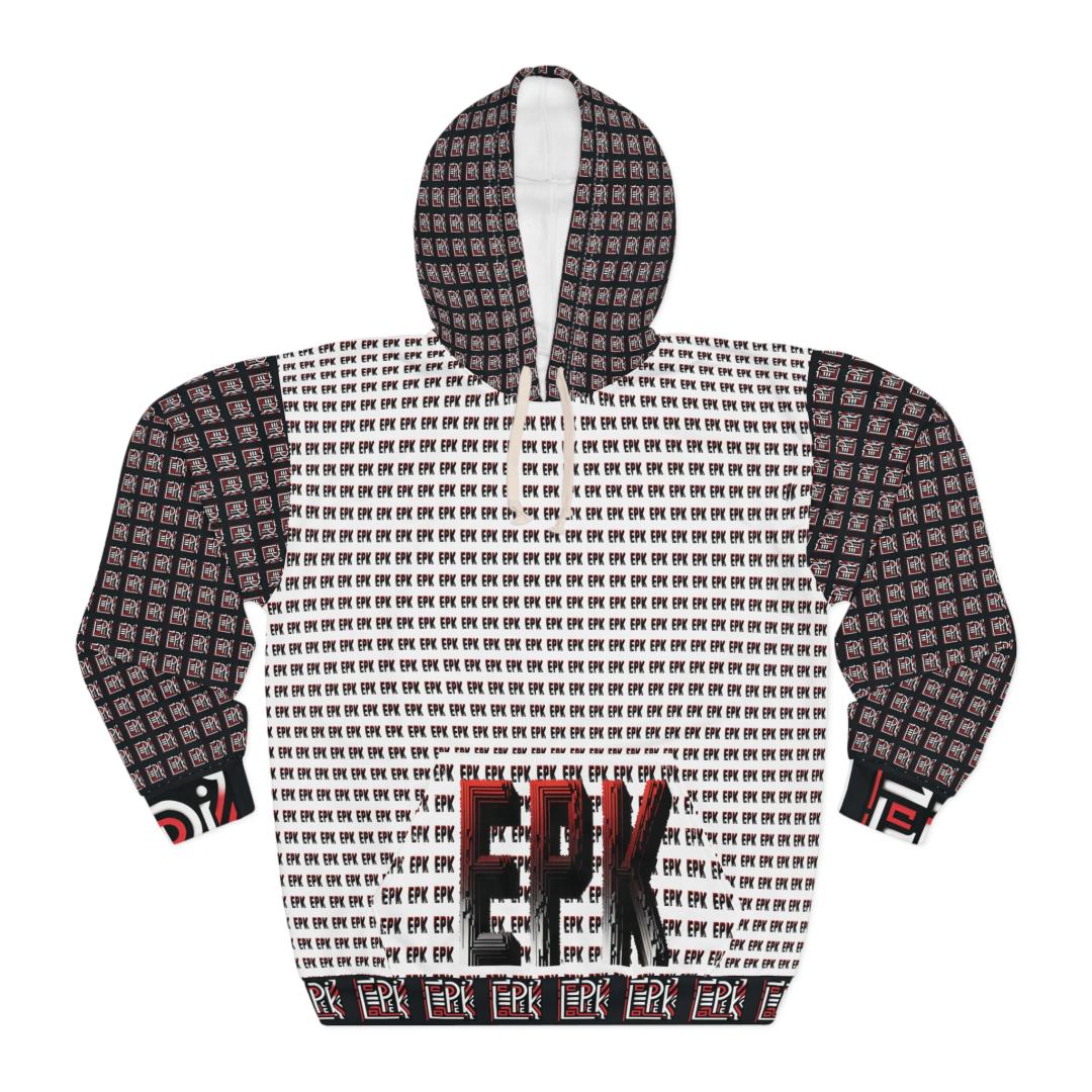 Epik Design, White, Trendy Aop Unisex Pullover Hoodie, Fashionable Warm Sweatshirt For All Seasons, Perfect For Casual Outfits, Unique Streetwear, Great [...]
