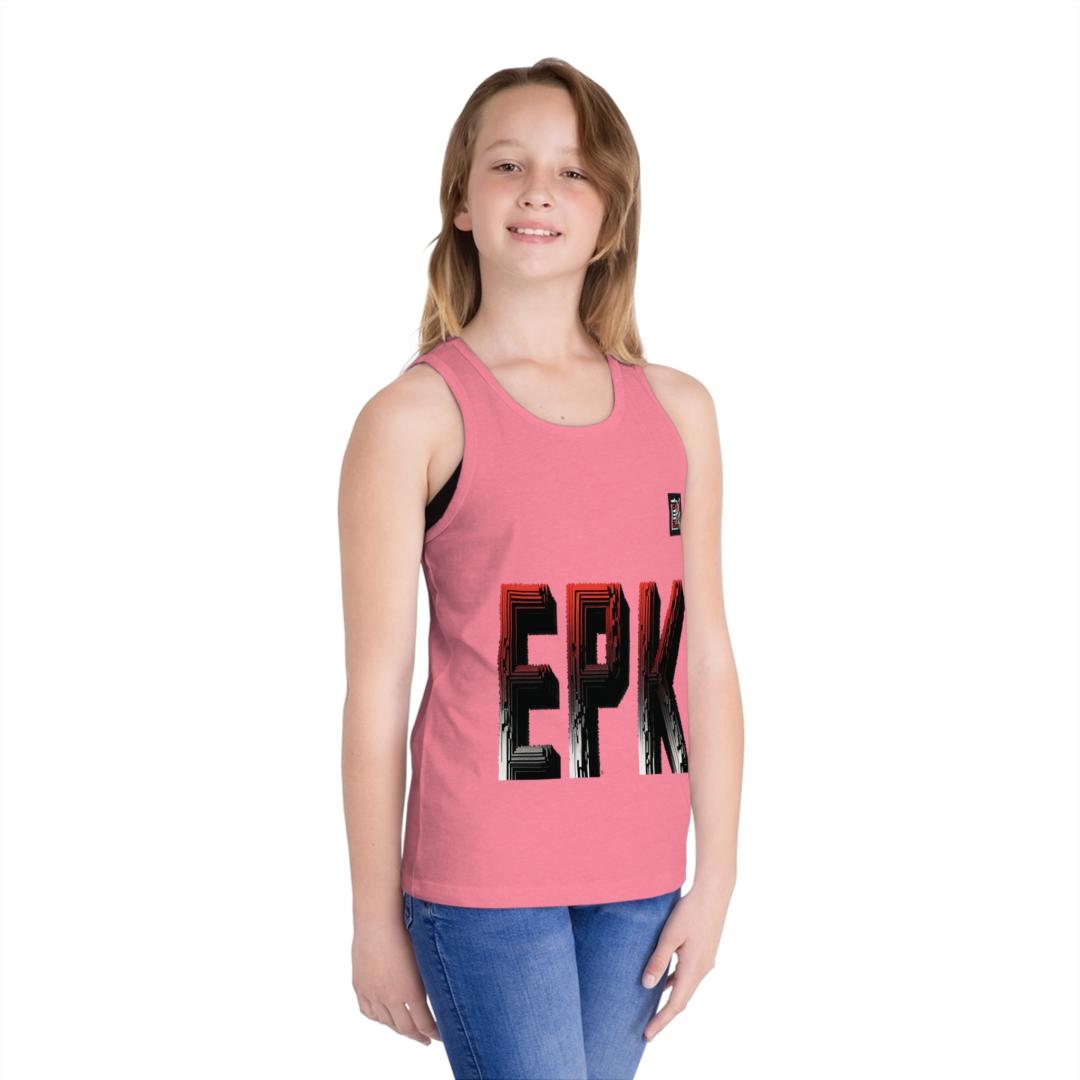 Epik Stylish Kid's Jersey Tank Top With Epik Design, Summer Wear, Birthday Gift, Kids' Fashion, Casual Cool